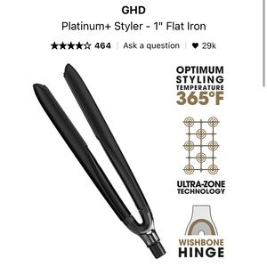 Ghd Platinum + Styler 1” Flat Iron